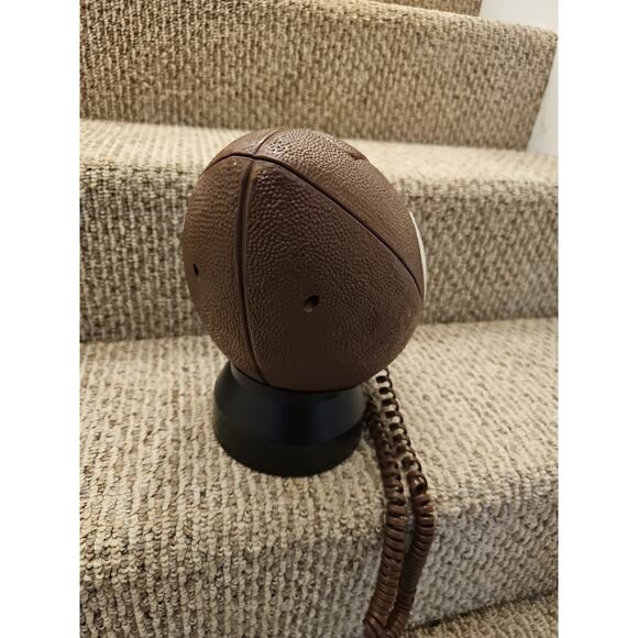 Vintage 90s Denver Broncos NFL Football Shaped Push Button Telephone Untested - Picture 6 of 10